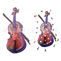 new unique violin wooden jigsaw puzzle diy wood puzzle crafts gifts a5a4a3 wooden puzzle for adults kids educational toys