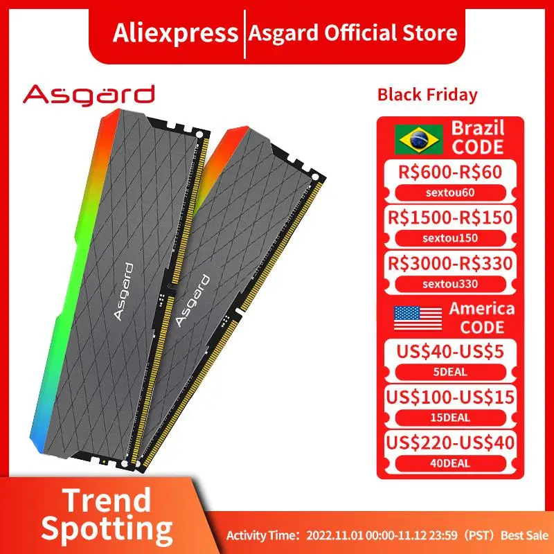 

Asgard W2 series RGB ОЗУ ddr4 8GBx2 16GBx2 3200MHz PC4-25600 1,35 V двухканальная потрясающая оперативная память для настольного компьютера