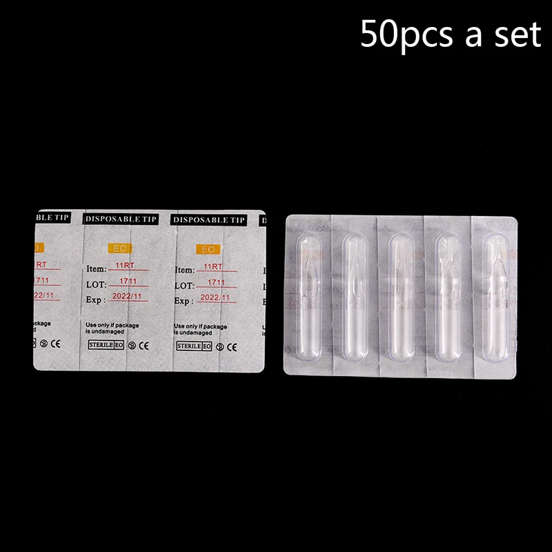

5RT/7RT/9RT/11RT Tattoo Mixed Tips Sterile Assorted Plastic Disposable Tattoo Tips 50pcs