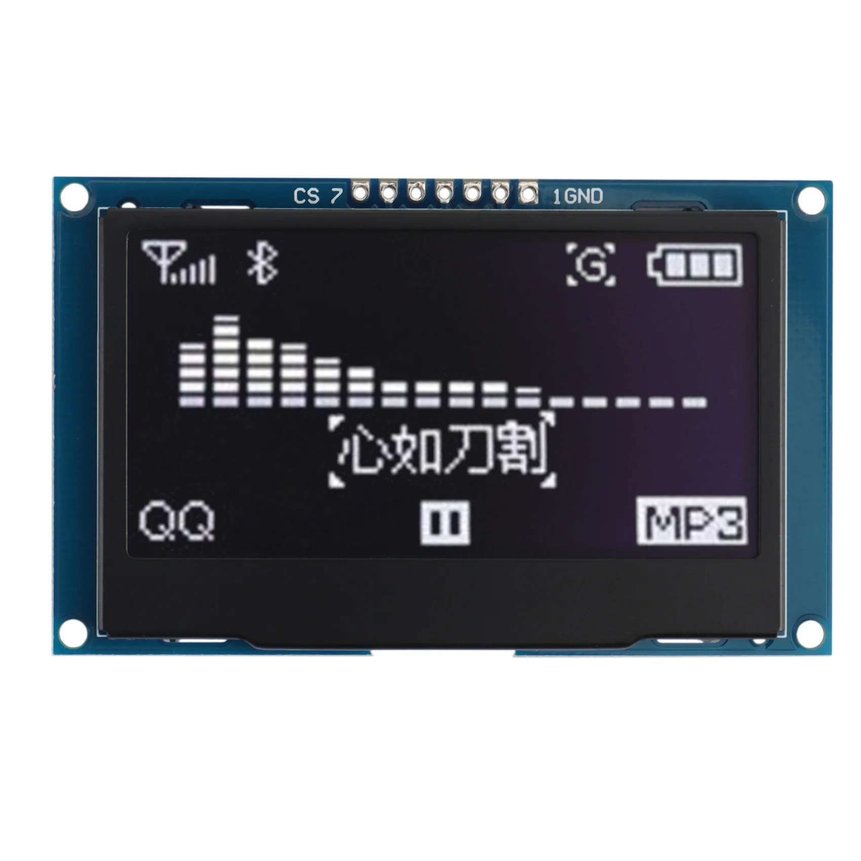 Модуль дисплея OLED 2 42 дюйма 12864 128x64 IIC I2C SPI Серийный ЖК-экран для C51 STM32 SSD1309 (Белый