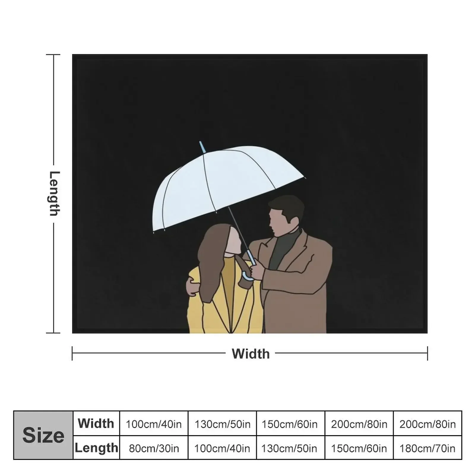 Crash Landing on you - Ri Jung Hyuk And Yoon Se-Ri Hyun Bin Son Ye-jin Зонтик сцены плед термоодеяла