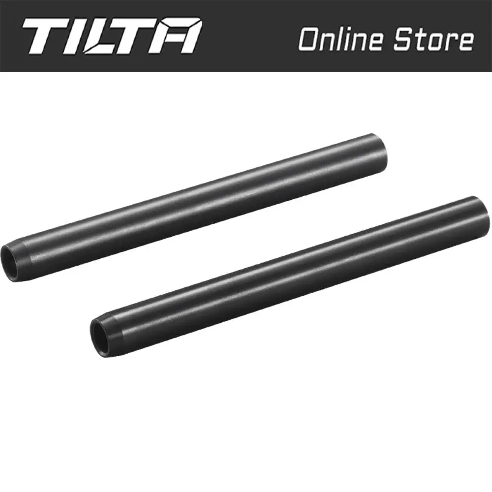 

TILTA 2 Pcs x R15-100-B 15mm Aluminum Alloy Rods 100/150/200/300 mm for Dslr Camera Rail Rod System A pair black silver