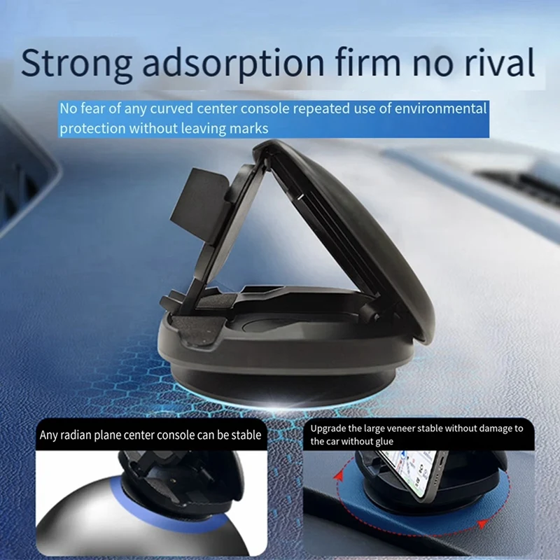 Автомобильный держатель телефона вращающийся на 360 градусов для коврик