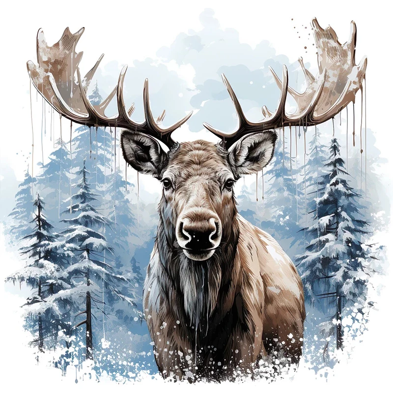 

Водонепроницаемая наклейка «Красивый лось»