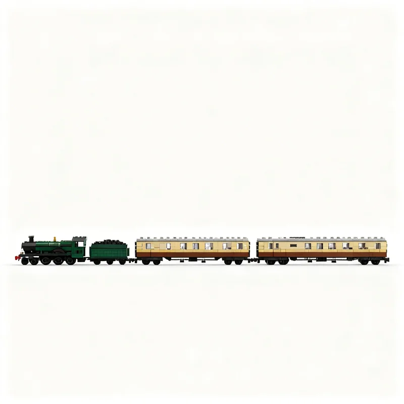 Фото 5997 деталей MOC-модели поезда Shakespeare Express 