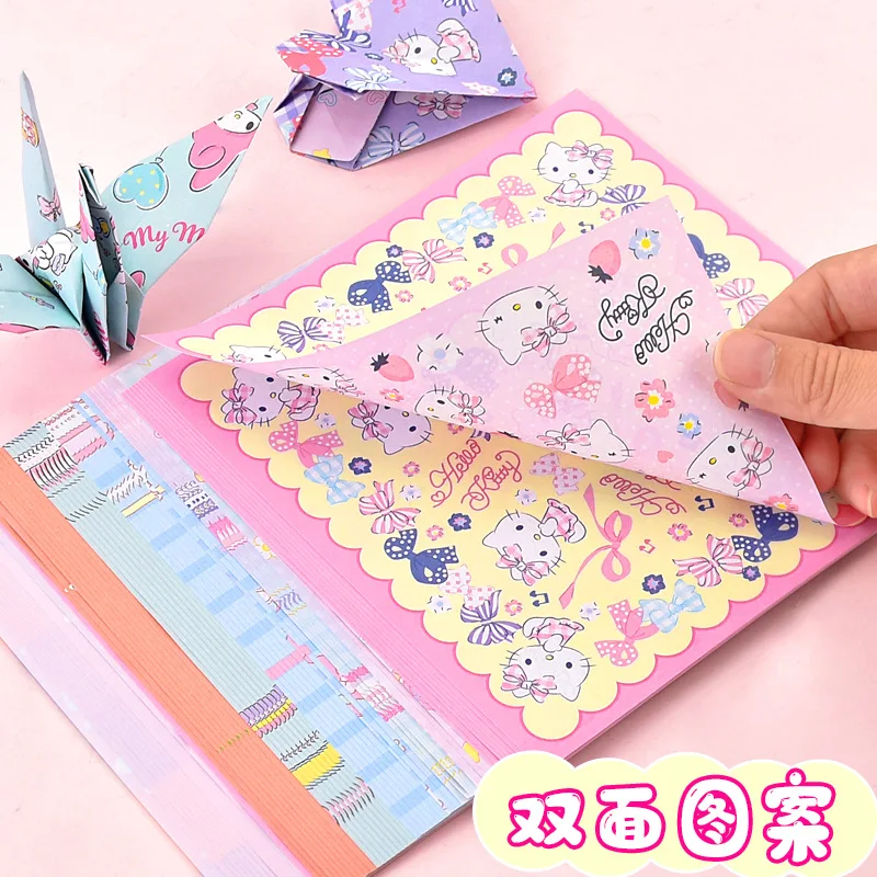 10set/ лот Sanrio Kuromi мелодия корицы Китти Memo Pad милый ручной работы бумаги оригами DIY