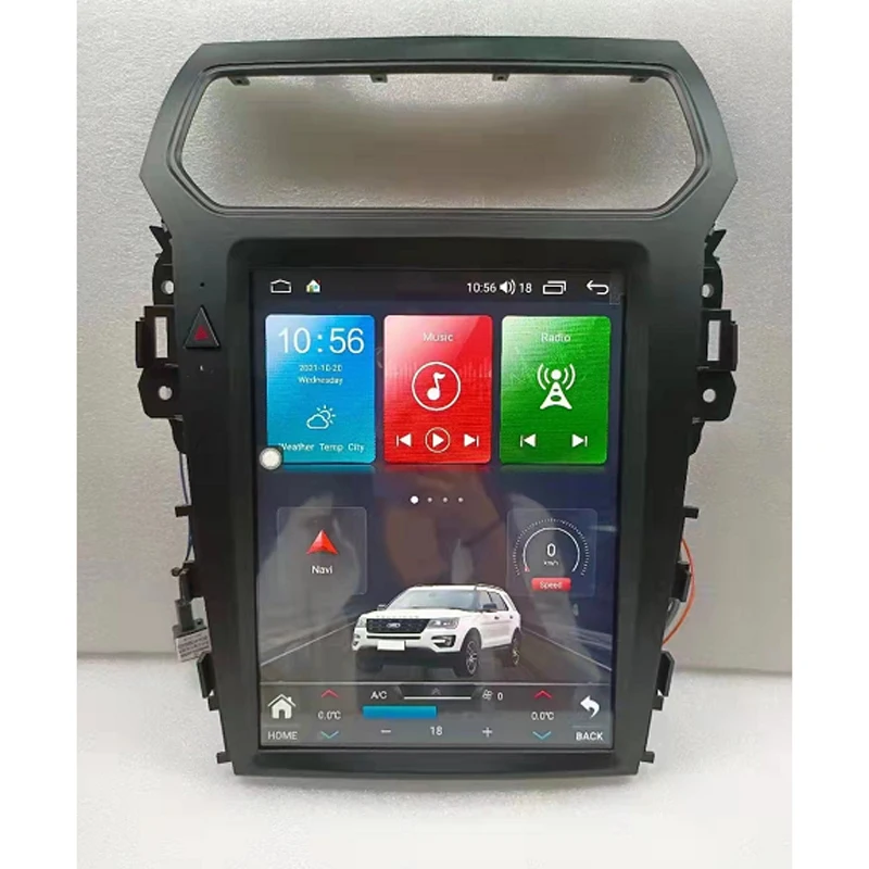 Автомагнитола KiriNavi для Ford Explorer Tesla Style Android 11 GPS-навигация автомобильный Dvd-плеер