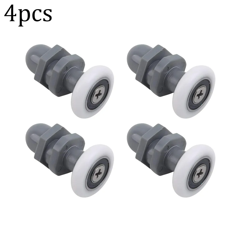 

4pcs 25mm Shower Door Rollers Kitchen Sliding Door Roller No Noise For Shower Cabins Steam Cabin Enclosures Runners Wheels