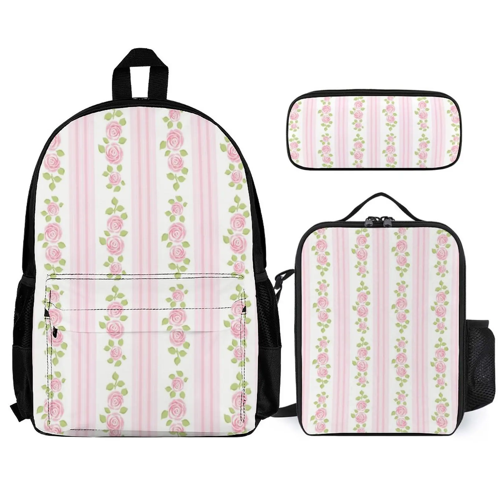 2023 New Schoolbag Pattern Customized Multi Pocket Backpack with Lunch Bag with Pencil Case Teenager Mochilas