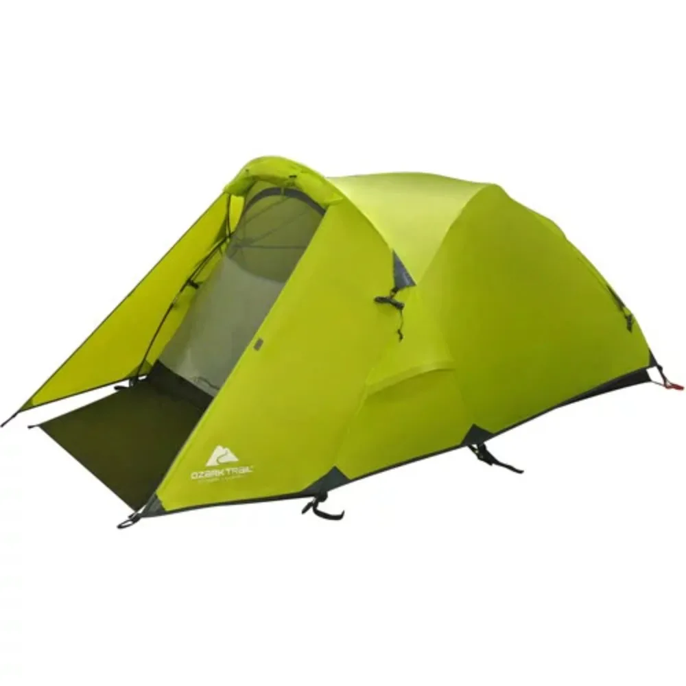 

2 Person Lightweight Backpacking Tent, Green, 82.5" x 55" x 40", 7.83 lbs. camping equipment tents outdoor camping