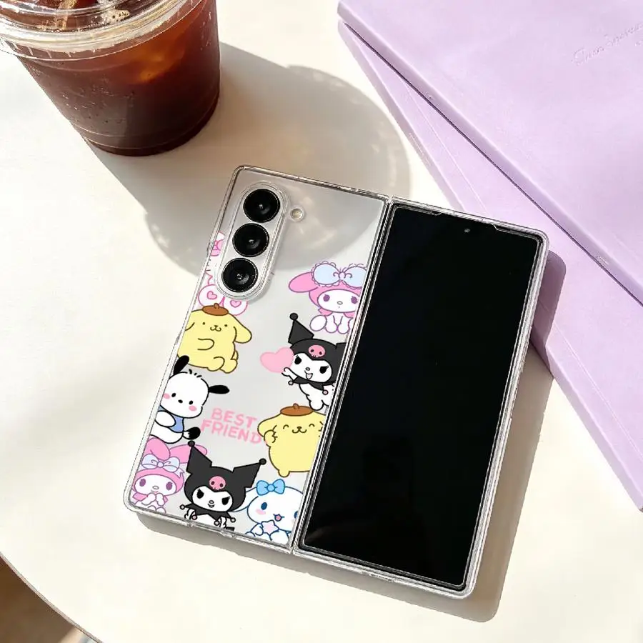 Чехол для Samsung Galaxy Z Fold 7 6 5 4 3 Z Flip 7 6 5 4 3, мультяшный, милый, с персонажами Sanrio (art.: 3920da4a73db4) - 3920da4a73db4