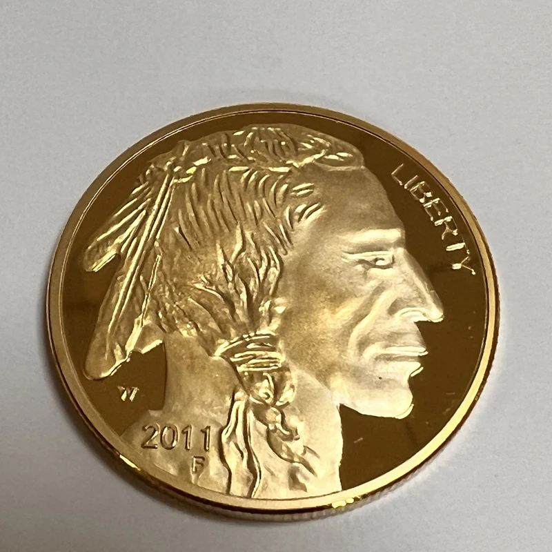 5 шт., немагнитные сувенирные монеты, 2011 мм