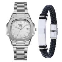 top stainless steel quartz mens wristwatches male business fashion watch for women leather bracelet luminous clocks reloj hombre