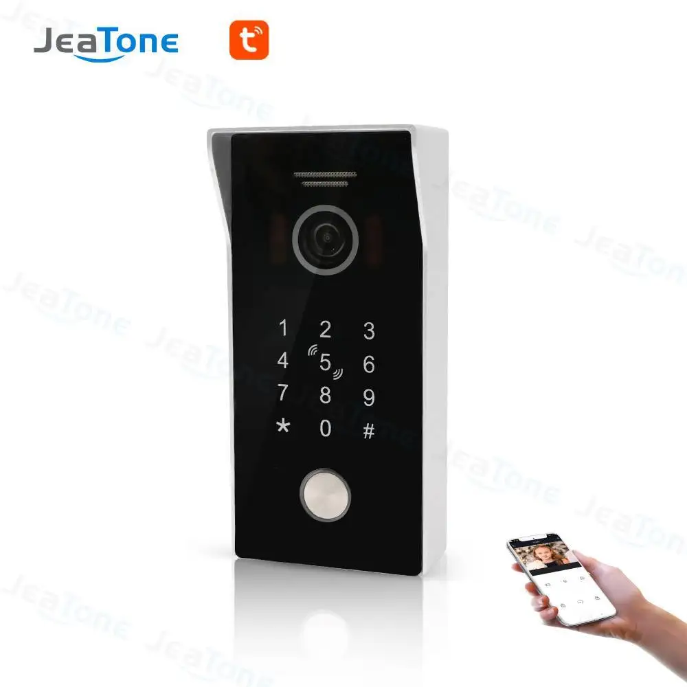 Jeatone Tuya Wifi 960P Outdoor Video Doorbell Security Video Intercom For Home Motion Detection Remote Unlock,Waterproof enlarge