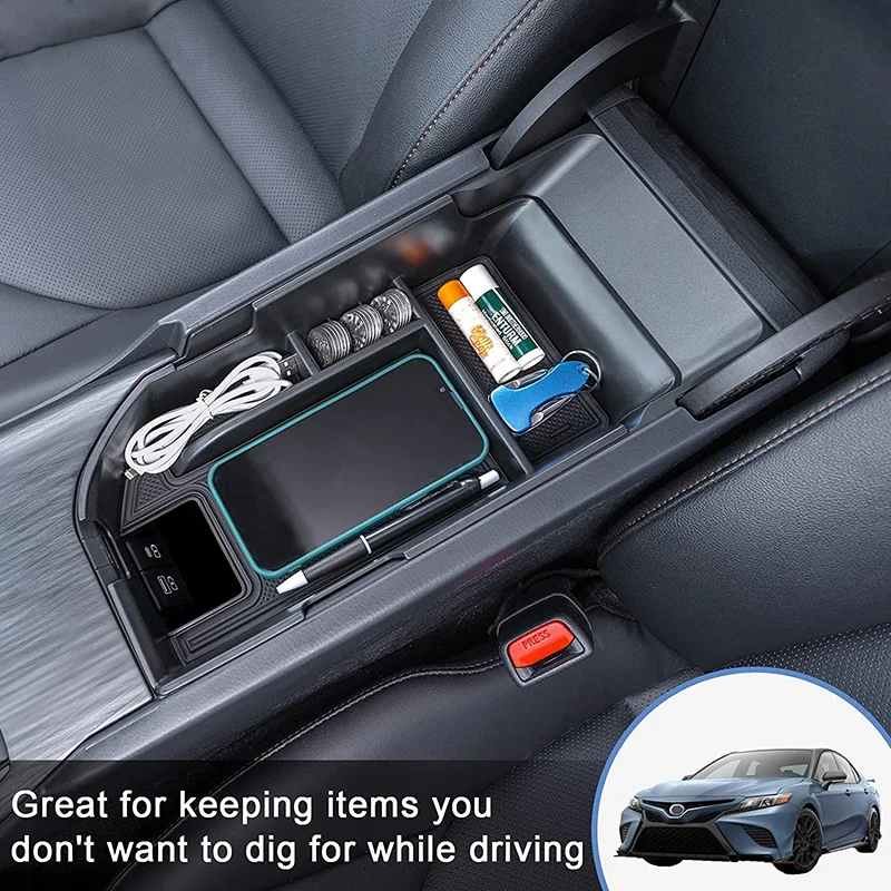 

Car Center Console Box For Toyota Camry 2018-2020 2021 2022 2023 Accessories Central Multifunction Storage Pallet Container Box