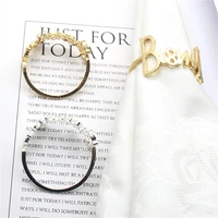 letter napkin ring kitchen party hotel towel rack stylish alloy alphabet prayer napkin ring for table decoration towel day party