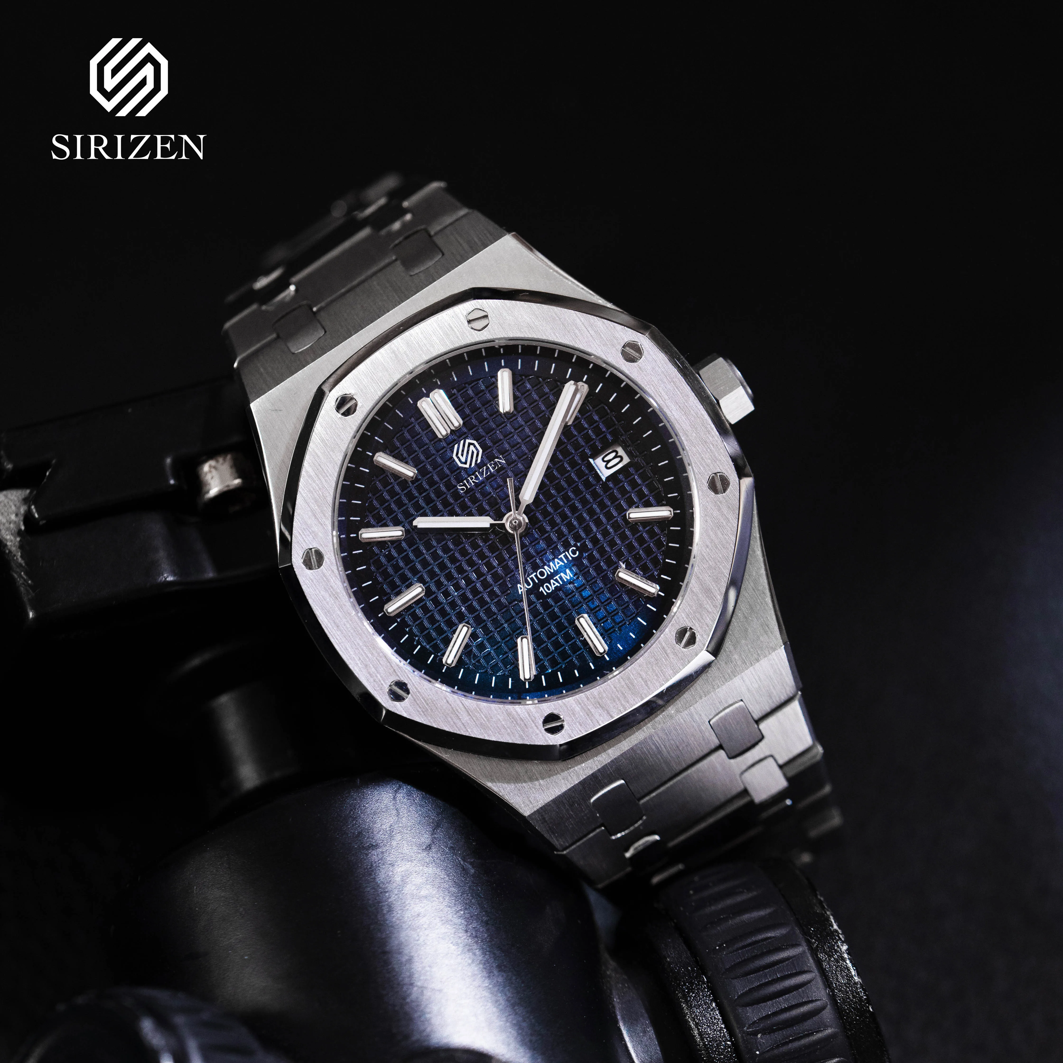 

SIRIZEN Men Watch 11MM Thickness Luxury MIYOTA 9015 Automatic Mechanical Watches for Men Sapphire Mirror 10Bar Wristwatch