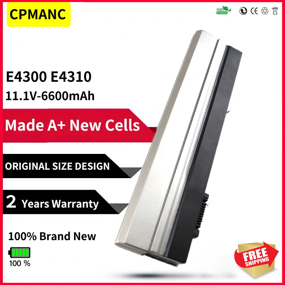 Аккумуляторная батарея CPMANC для ноутбука DELL Latitude E4300 E4310 HW898 HW905 FM332 X855G XX327 XX334 XX337 YP463