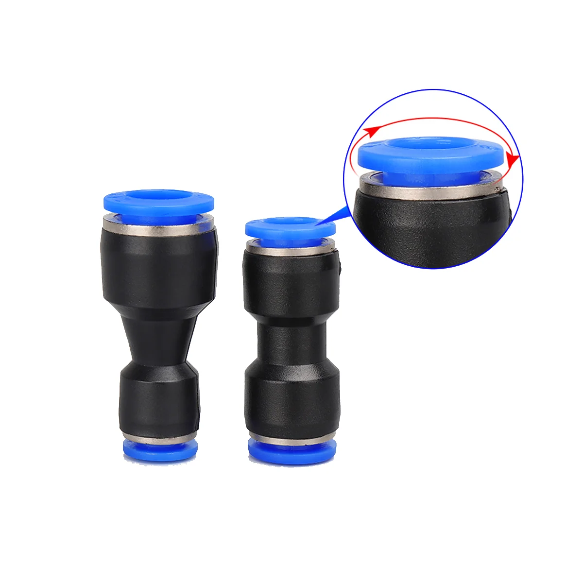 100 шт./партия быстроразъемные Пластиковые Пневматические фиттинги 6-8 мм 6-10