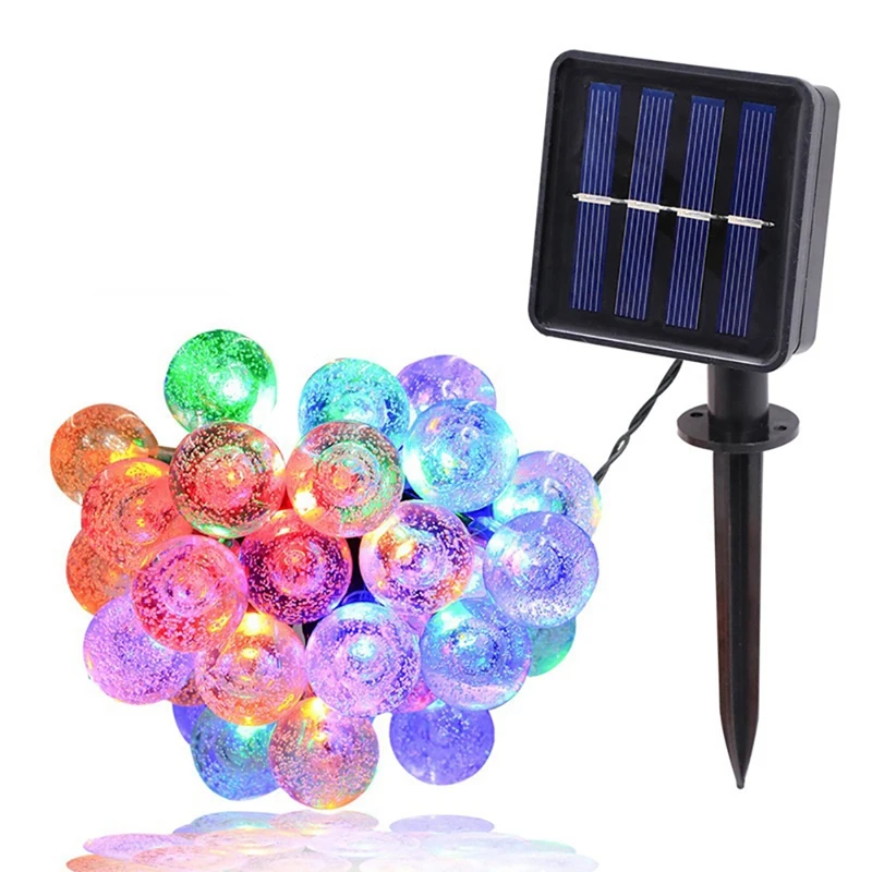 

LED Crystal Ball Solar Lamp Power LED String Fairy Lights Solar Garlands Garden Christmas Decor for Outdoor