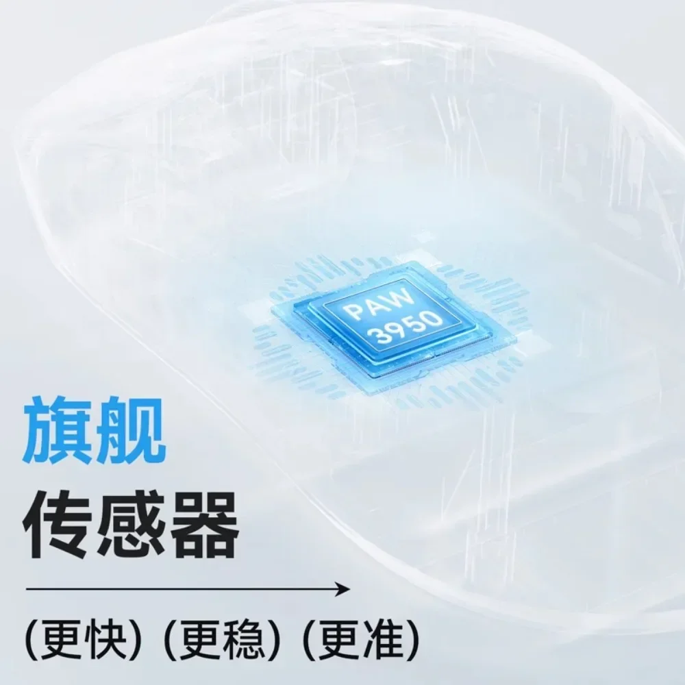 Игровая мышь AJAZZ AM3pro 8K из магниевого сплава со скелетом PAW3950APEX беспроводная