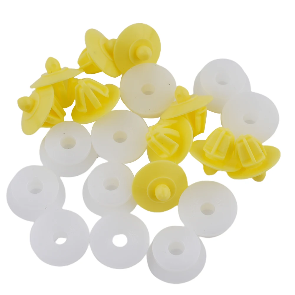 

10 шт., фиксаторы дверной карты, зажимы для панели отделки для Clio, Laguna, Megane 2, внутренние заклепки нажимного типа, зажим для крепления 770307725