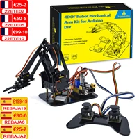 Keyestudio 4DOF Robot Arm Kit  Acrylic PS2 Mechanical Claw  Toys for Arduino Robot Arm Kit DIY Robot STEM Programming