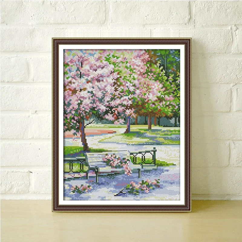 Наборы для вышивки крестом 14CT ткань вышивания с принтом наборы рукоделия простые