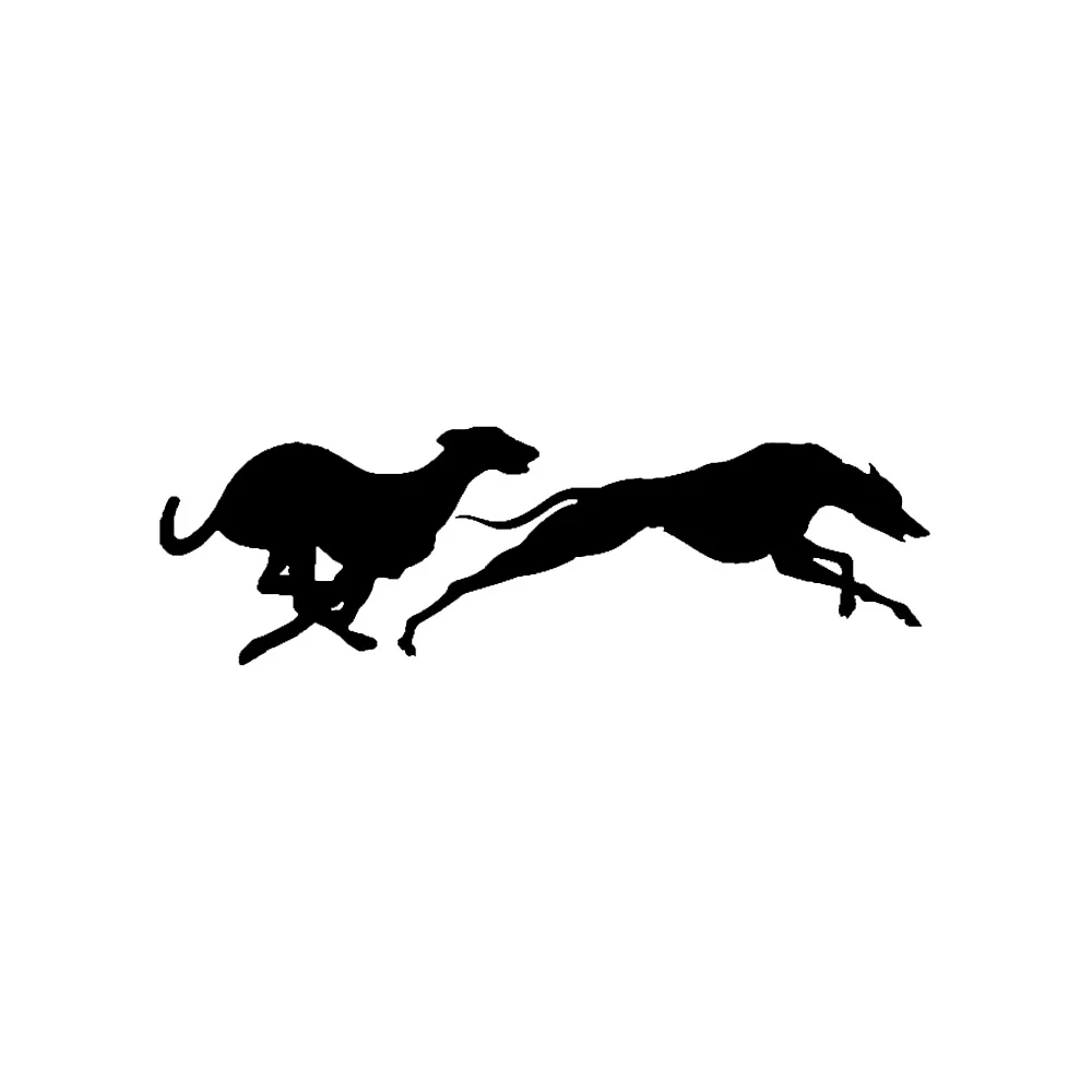 

16.5*5CM Creativity Running Greyhounds Vinyl Car Window Sticker Decal Animal Motorcycle