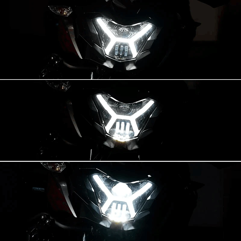 12 В водонепроницаемая светодиодная фара одобренная E9 Mark для Kawasaki Z650 Z 650 ABS 2017-2019