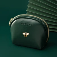 pu leather keys holder pure color metal design coin purse for women elegant key zipper wallet mini purse small pocket handbag