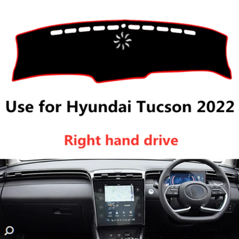 

Taijs Right Hand Drive Car Dashboard Mat Dash-Mat for Hyundai Tucson 2021 2022 With Speaker New Arrvial High Quality Material