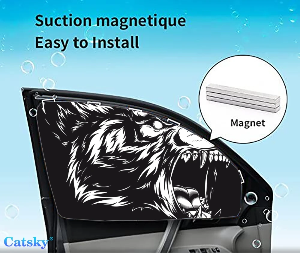 

4 Pieces Privacy Car Window Sun Shades Magnetic Blackout Car Window Covers Car Curtains Car Window Sun Shades Covers Auto