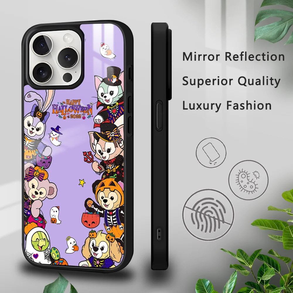 Чехол для телефона Disney Duffy and Friends iPhone 16 15 14 13 12 11 Pro Xs Max Mini Plus Celulares Hard Funda