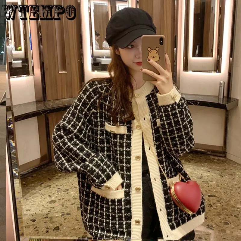

Small Fragrant Sweater Coat Women's Loose Cardigan Slouchy Design Trend Autumn and Winter Wholesale