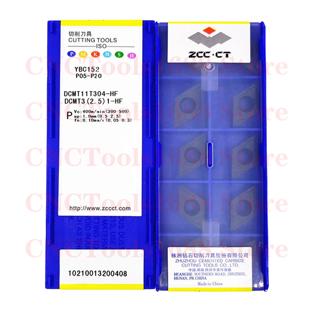 

ZCCCT DCMT070208 DCMT11T304 DCMT11T308-HF HM YBC152 Turning Blade CNC Steel Processing Carbide Inserts