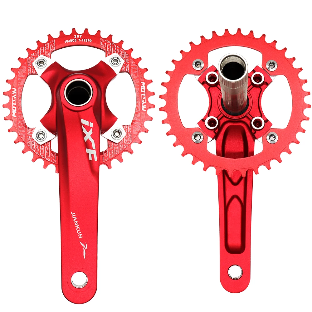 IXF MTB дорожный велосипед 170 мм 104 BCD кривошипная головка 32/34/36/38T круглая звездочка