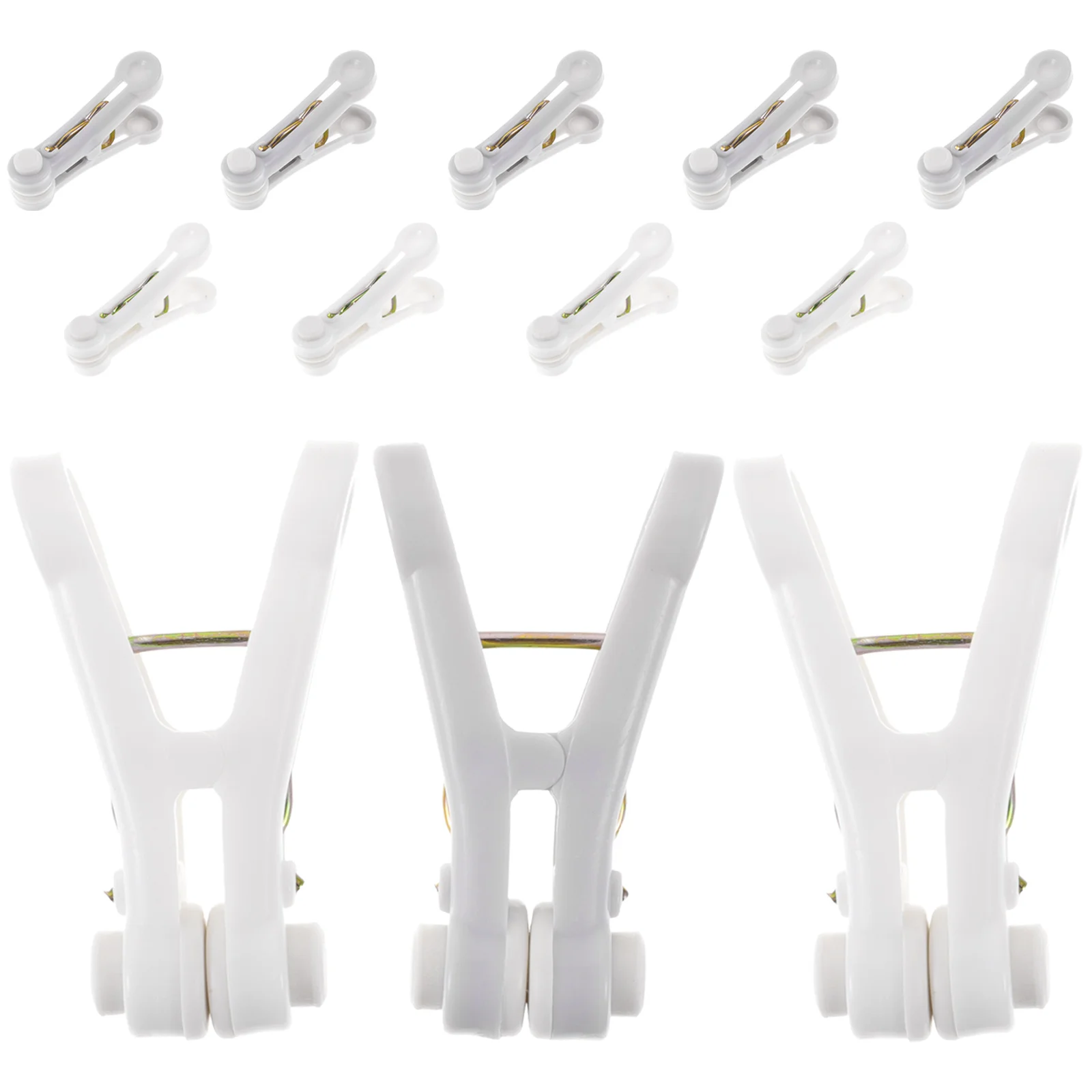 

16pcs Household Clothes Laundry Fixing Clips Traceless Quilt Socks Clothespins Clothespole Clip