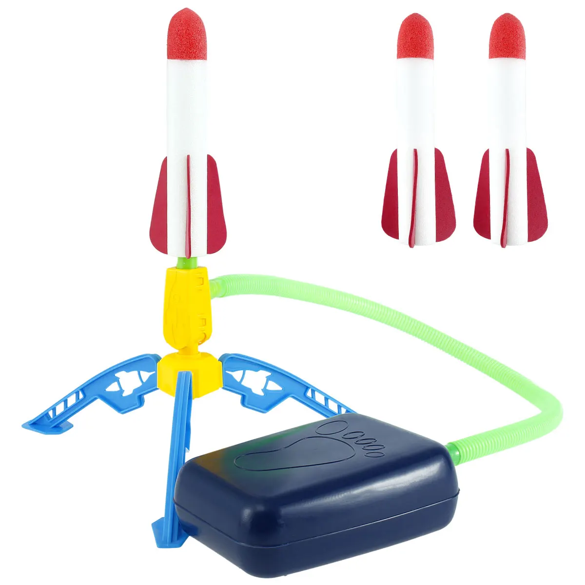 

Stomp игрушечные ракеты оригинальная дуальная ракетка, пусковая установка для трюков, самолетов, пусковая установка для 3 ракет с подсветкой, ...
