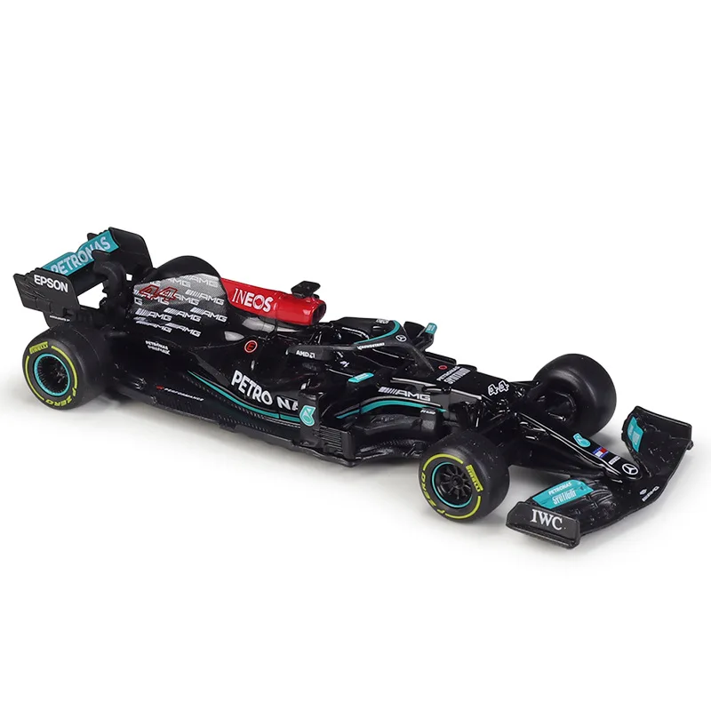 Модель суперигрушечного автомобиля Bburago 1: 1 2021 F1 Mercedes-AMG W12 44 # Льюис Гамильтон 77