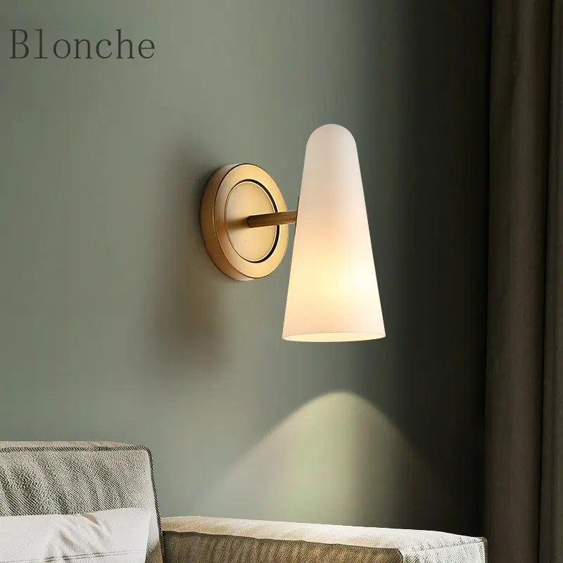 Special Discount Glass Wall Lamp Bedroom Bedside Sconces Living Room Home Decoration Dining Room Coffee Shop Wall Decoration