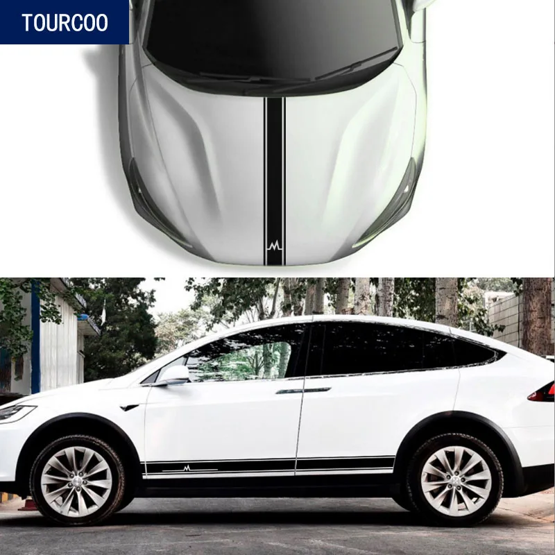 

Наклейки для боковых кузовов Tesla Model 3 S X, 3 шт.