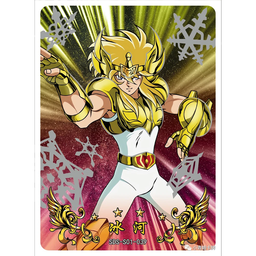 Фото Saint Seiya SDS Hyoga Shaina Shion Dohko Aiolos Death Mask Aiolia Shura Коллекционная карта аниме Refracted Light Sparkles текстура №4