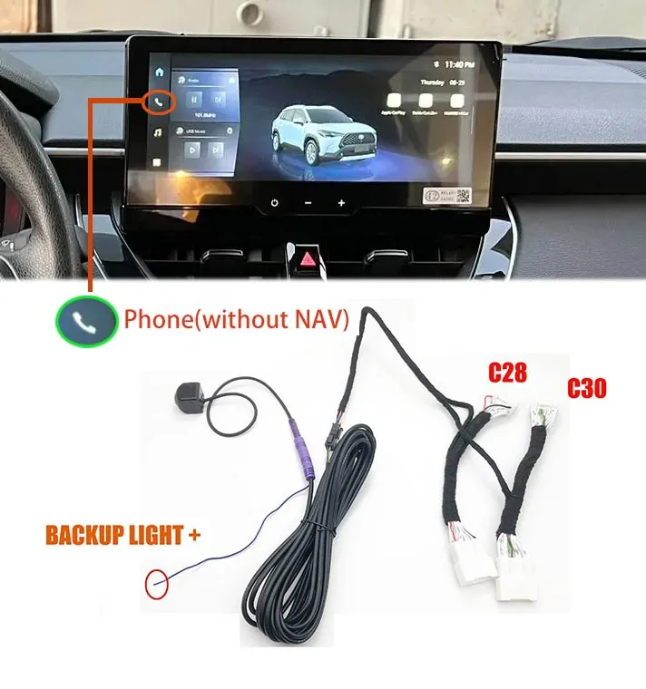 

Камера заднего вида для Toyota Corolla Cross/Corolla Cross Hybrid/2023 ~ 2025 Китайская версия FAW OEM-блок с добавлением резервной парковочной камеры