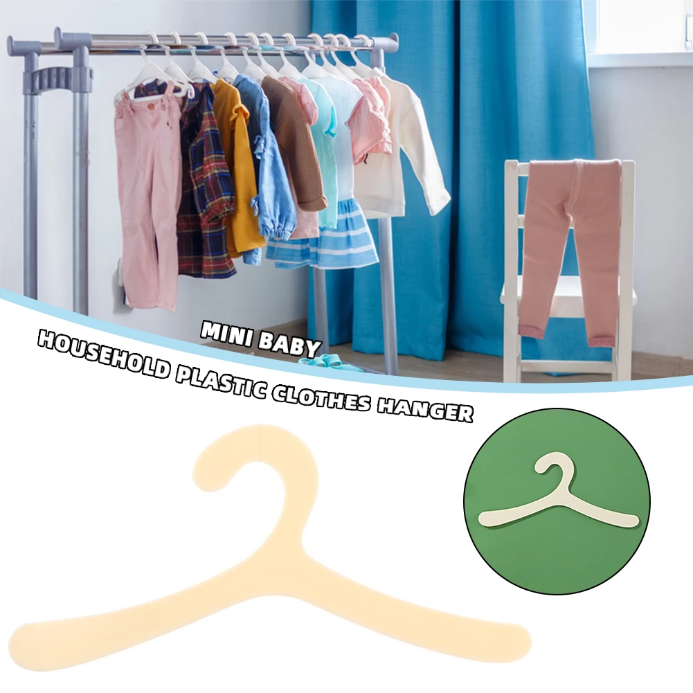 

20pcs Children's Clothes Rack Plastic Baby Pants Hangers for Bedroom Closet Organizer Small Household Supply