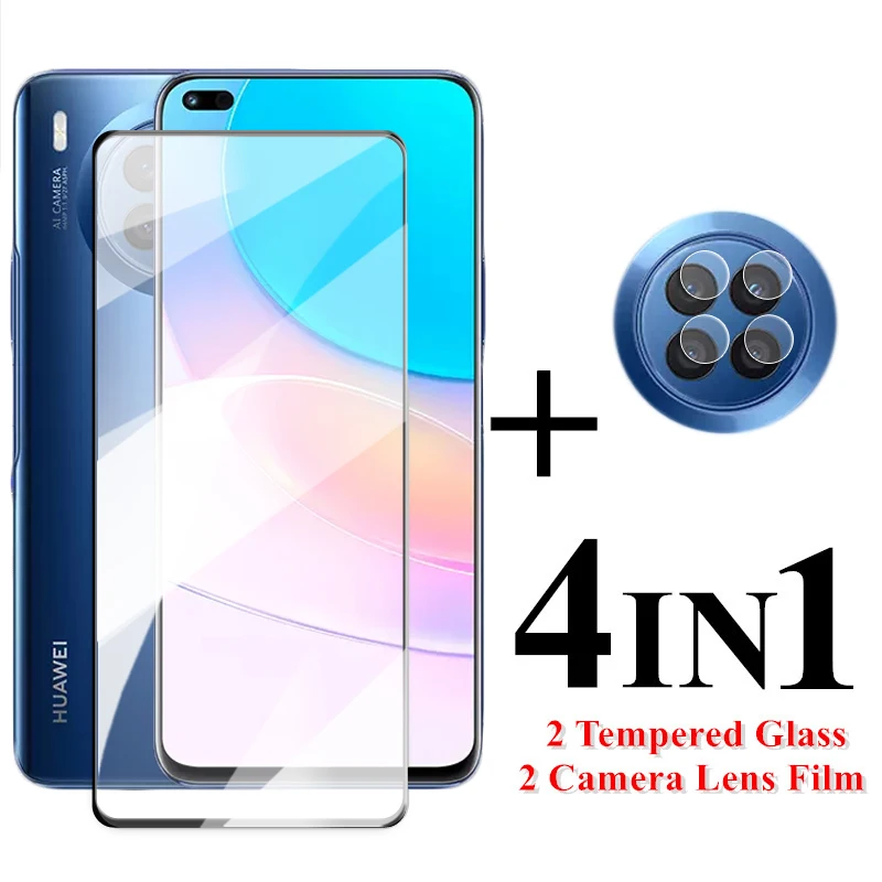 

For Huawei Nova 8i Screen Protector 6.67 inch Full Cover Glass For Huawei Nova 8i Tempered Glass For Nova 8i Camera Lens Flim