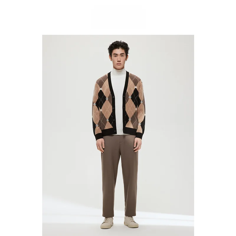 Мужская одежда GxG Минималистичная серия свободные зауженные брюки для зимы