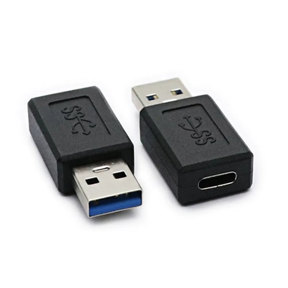 Адаптер USB-C с угловым разъемом 90 градусов (вверх, вниз, влево, вправо), конвертер USB 3.0 A (штекер) в Type-C (гнездо) для зарядки ноутбуков (art.: 3920da507f69d) - 3920da507f69d