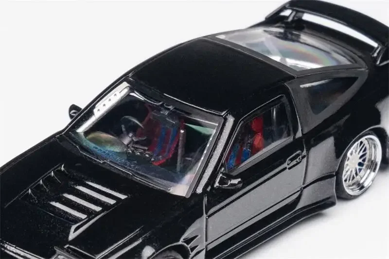Micro Turbo 1:64 180SX TPYE X Черный металлик ограниченный 999 Литая под давлением модель