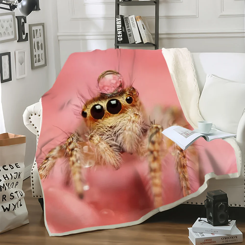 

CLOOCL Animals Insect Spider Blanket 3D Printed Sofa Travel Throw Blankets Home Decor Bedspread Picnic Blankets Drop Shipping